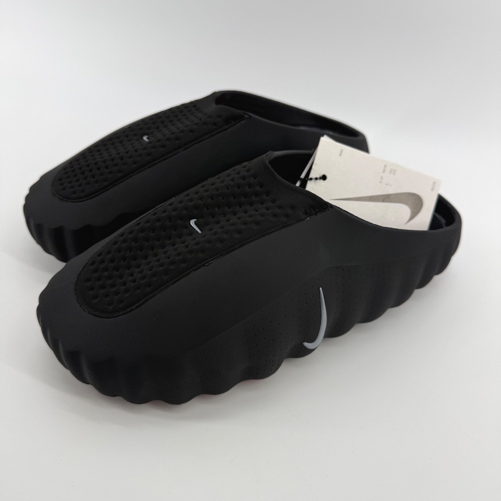 Nike Mind 001 Pregame Mules Black Mens Size 12 Womens 11 HQ4307-001 Focus Sldes